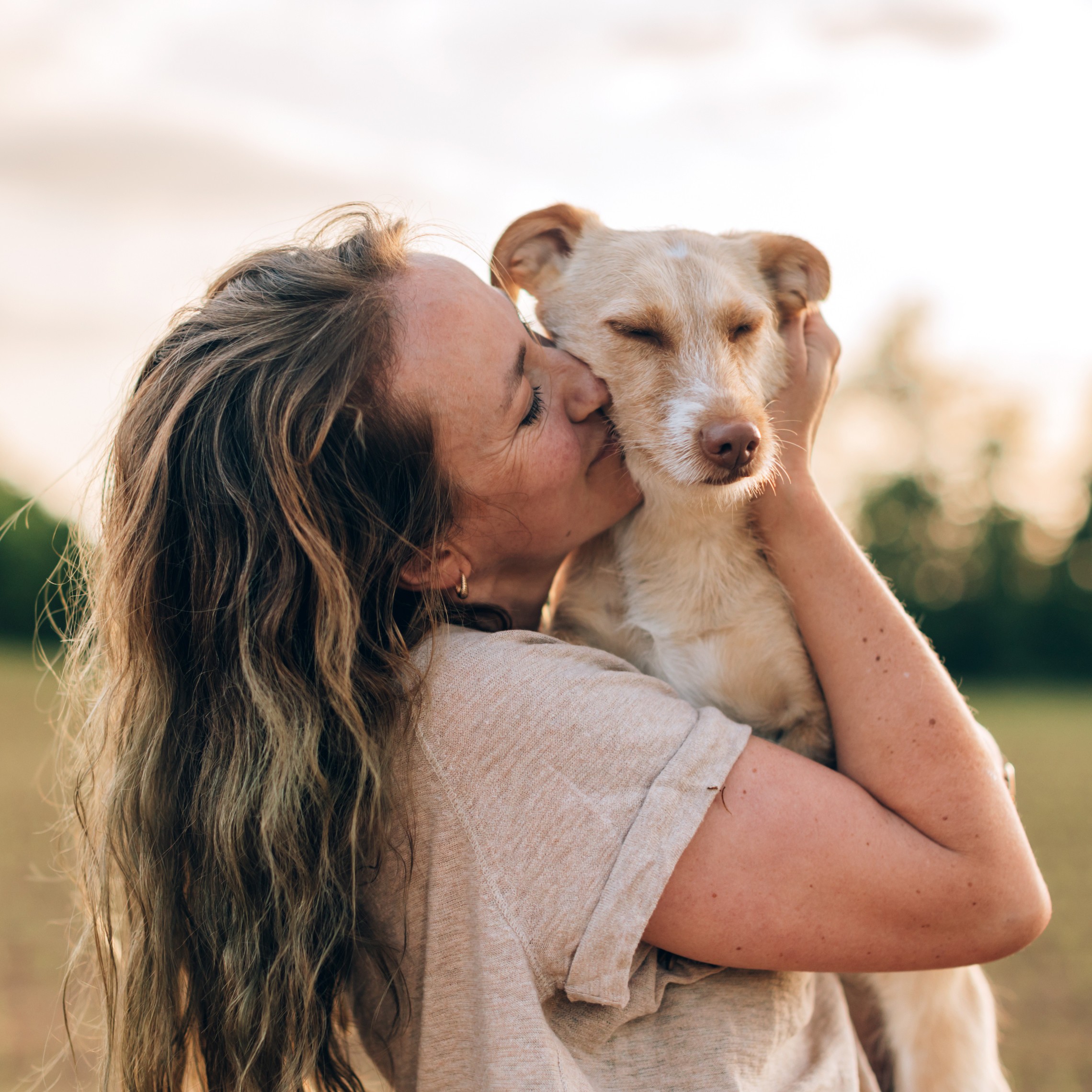 April and her pup with renewed Hope